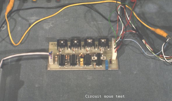 Photo du circuit sous test